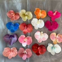 3D打印仿真胶片蝴蝶兰花头网红发卡结婚伴手礼喜糖盒手工装饰假花