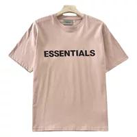 Летняя двойная линия ESSENTIALS нишевые американские свободные мужские и женские хлопчатобумажные футболки с короткими рукавами для пар