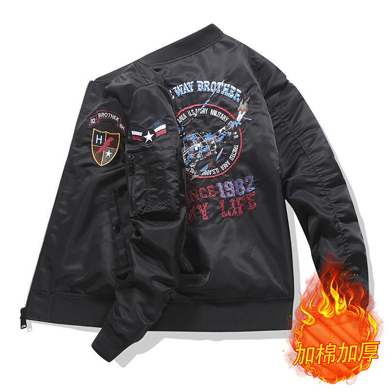 2022春秋新作ma1パイロットジャケット野球服大サイズ中青年男性潮牌カーディガンコート