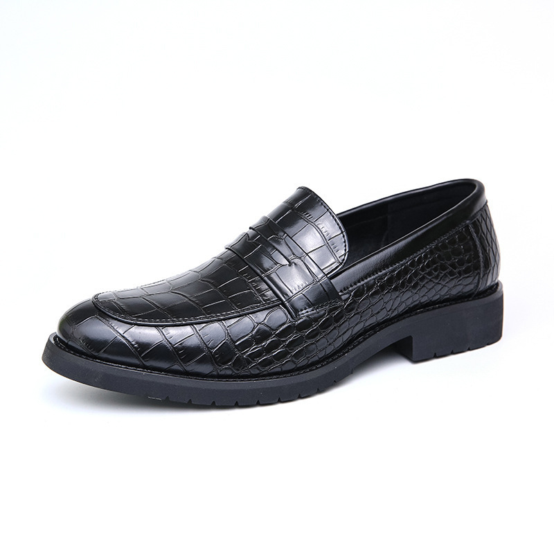 2024 cuatro estaciones de moda casual zapatos de hombre jóvenes zapatos de cuero británicos de punta un pie zapatos de club nocturno zapatos de peluquería