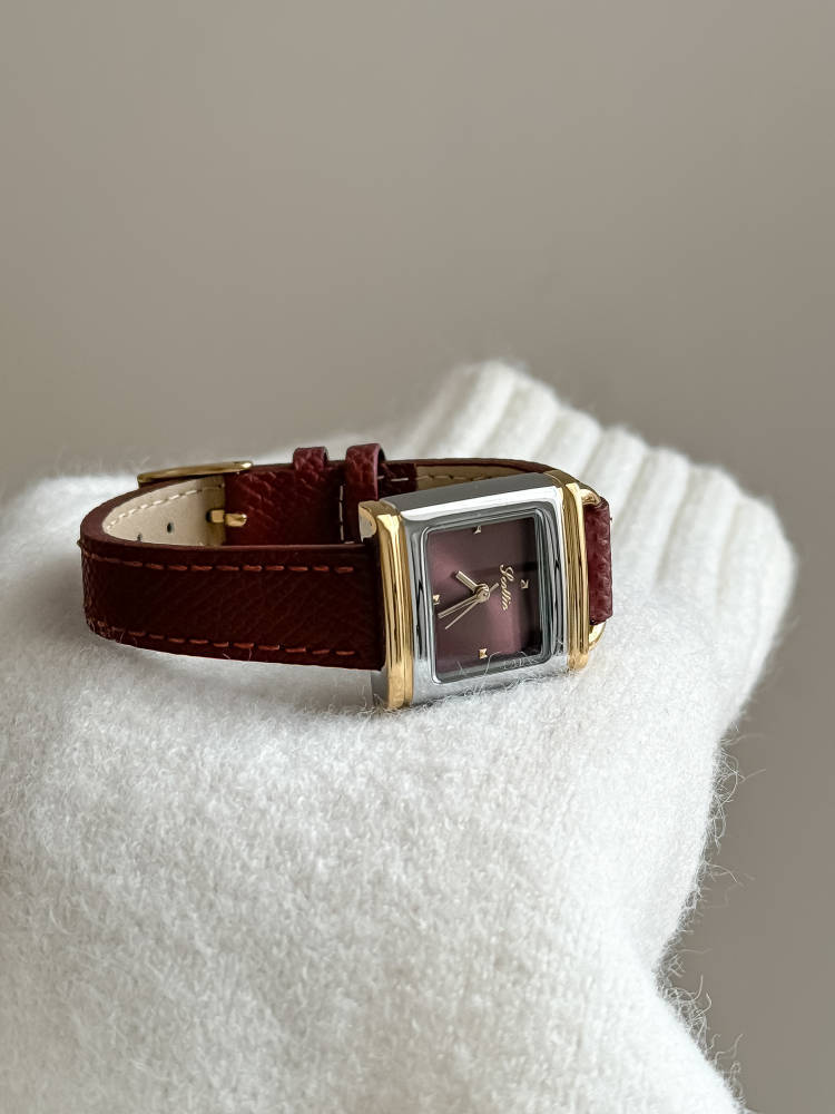 Men's Gender Business Style Business Solid Color Butterfly Double Snap Quartz Watch