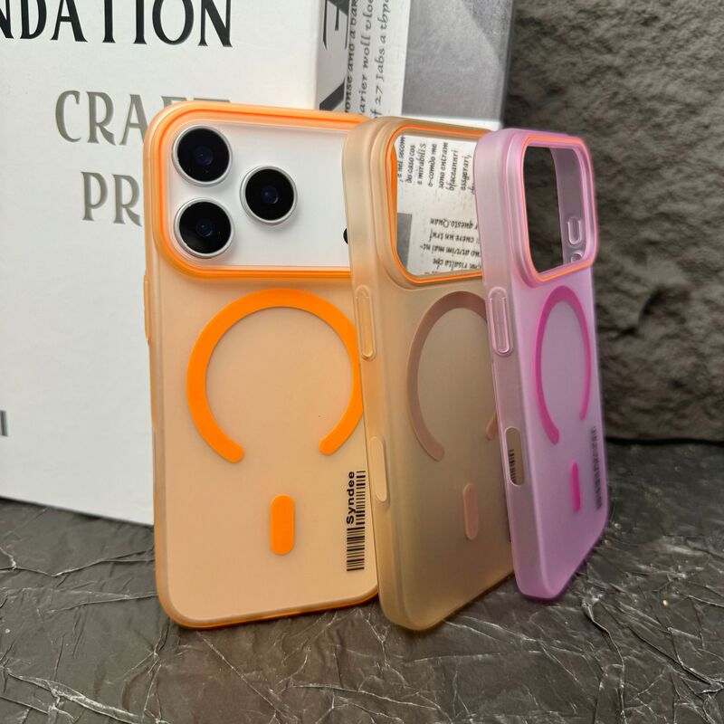 柔纱磁吸适用iPhone17pro手机壳磨砂透色苹果16pro肤感细磁保护套|undefined