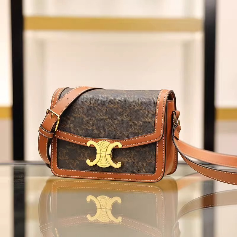 Cross-border Wholesale Genuine Leather Bag Women's Cowhide Messenger Bag Arc de Triomphe Tofu Bag High-end Shoulder Crossbody Small Square Bag