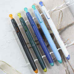 新品0144深海カゴスナップ式中性ペン0.5mm黒芯速乾学生高颜値ブラシ問題ペン黒ペン
