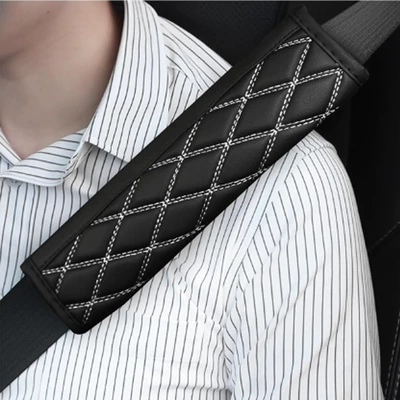 Seat belt shoulder pad – Covers - white-2365