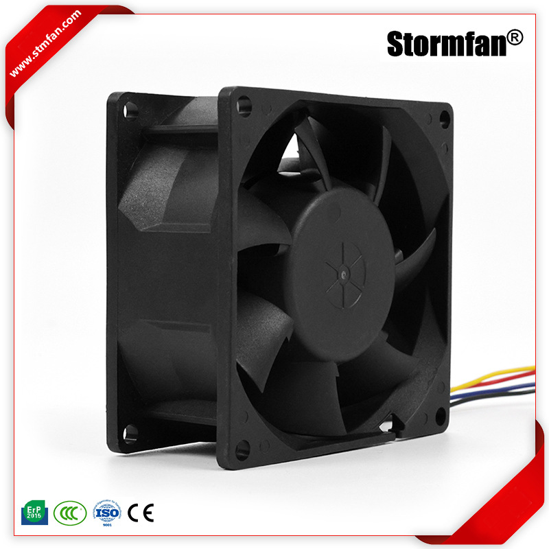 斯托姆大风量轴流散热风扇双滚珠轴承9225七叶静音工业机箱风扇