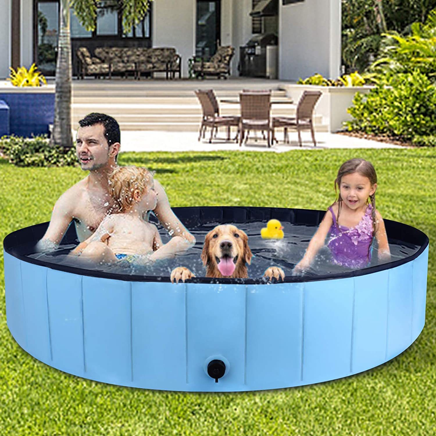 Foldable Pet Sprinkler Pool Image 9