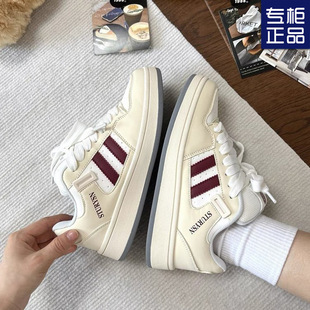 Hong Kong Style Student Platform Shoes Women's Fashion Trendy 2025 Autumn New Breathable All-match Sports Casual Bread Shoes