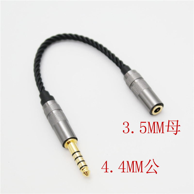 Zhongshan Zhen cable adaptador de equilibrio de sonido 3,5 hembra a su vez 4,4 Equilibrio macho cable de audio de cobre libre de oxígeno