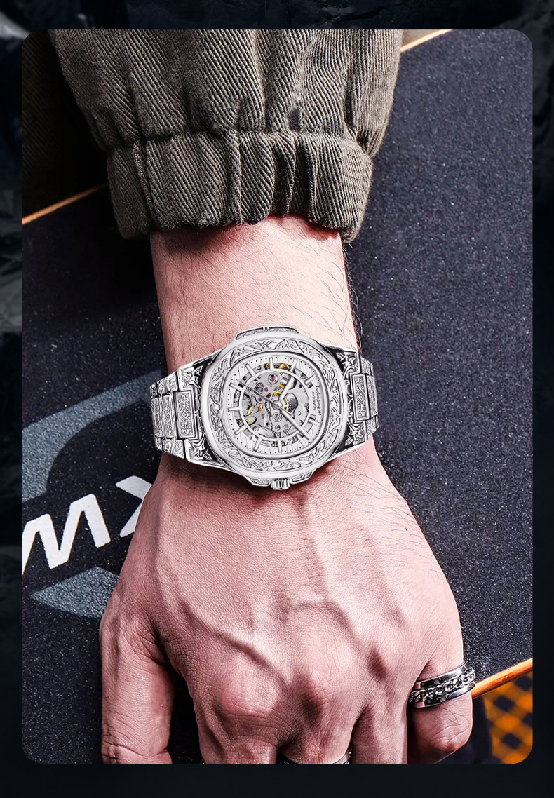 Automatic Mechanical Watch For Men Luxury Business Luminous Style_voghion.com