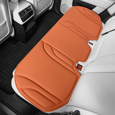 Four Seasons Pad — Manufacturer Wholesale - love-horse-orange-rear-seat-cushion-anti-fouling-leather-latex-cotton-core-not-tired-after-sitting-for-a-long-time