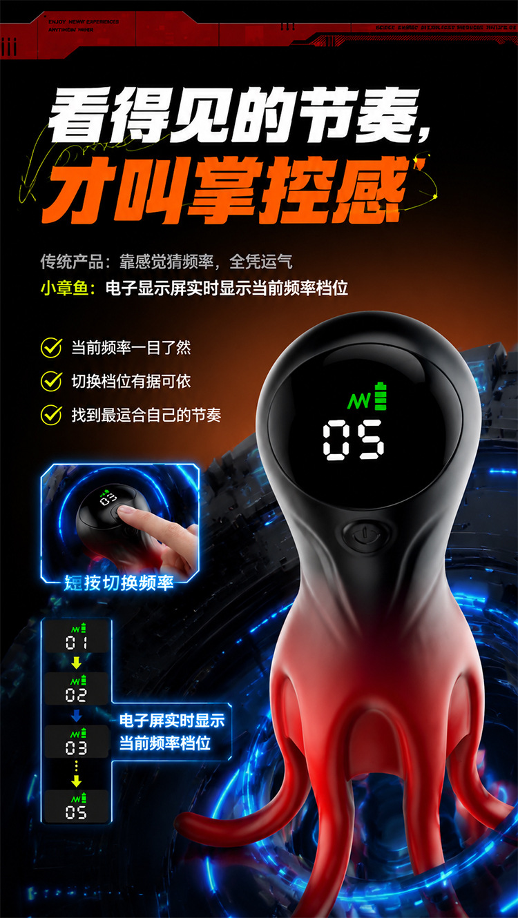 Jiuai Automatic Electric Male Masturbator Cup with Wrap-around Massage, ABS and Silicone, Button Control — detail image 4