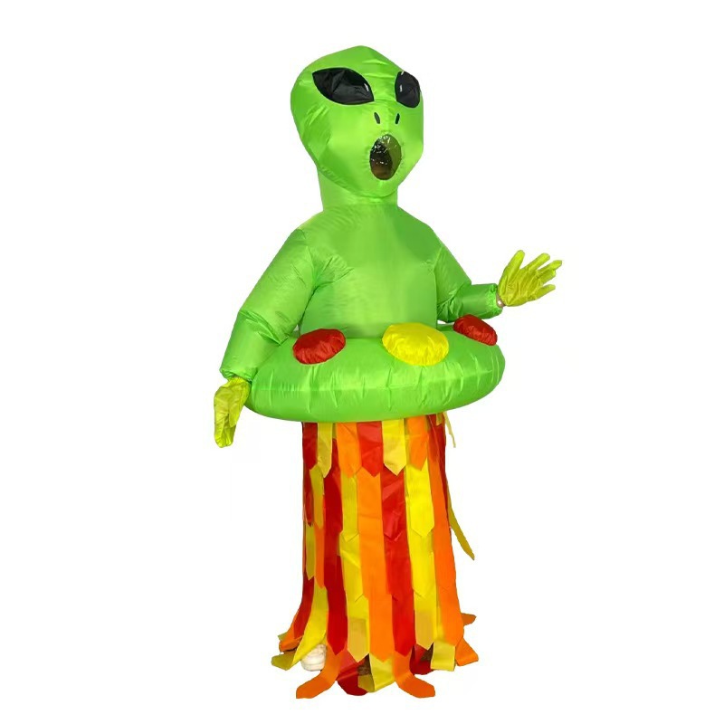 Disfraz inflable de dinosaurio personalizable Alien Shark Dress Up Halloween Espectáculo divertido Decoración de fiesta Resurrección