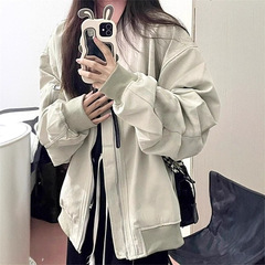 美式复古早秋韩系外套女2025新款飞行员夹克冲锋衣春秋薄款棒球服