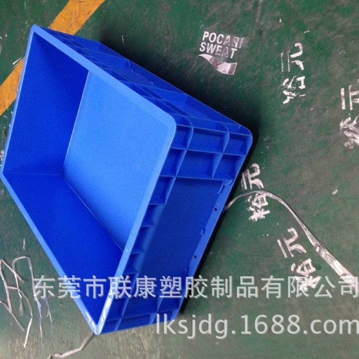 EU4616插卡胶箱 600*400*175配件周转胶筐 欧标系列汽配胶箱