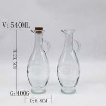 大号鸟嘴油壶玻璃 400g鸟嘴式玻璃油瓶酱油醋瓶带木塞 徐州玻璃厂