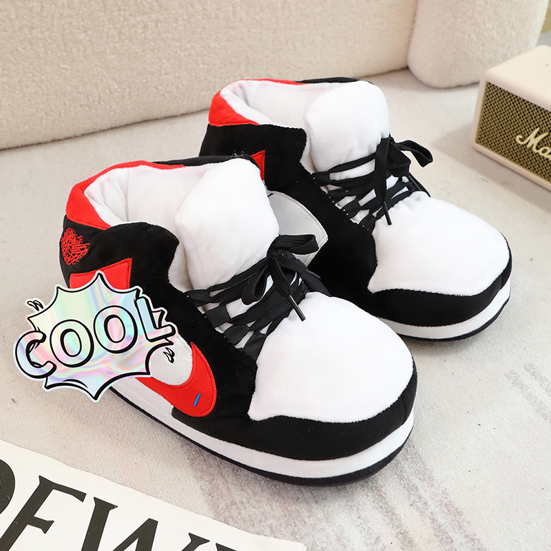 Plush Shoes Aj Cotton Slippers Future Cotton Shoes Couple Home Furry Slippers Fluffy Couple Style Non-Slip Wear-Resistant