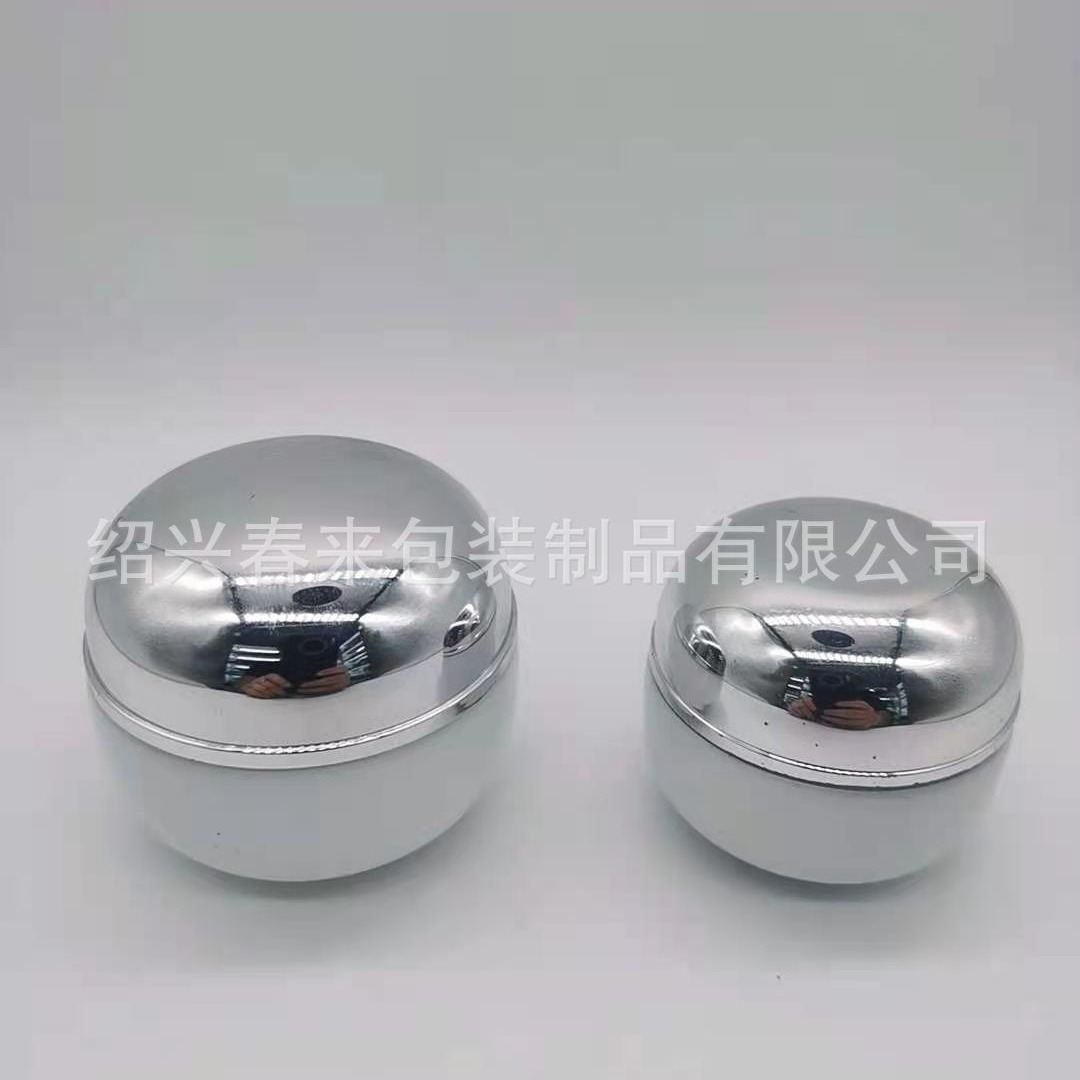 Spot 30G50G White Porcelain BiG Belly Cream Bottle with PlatinG Cap