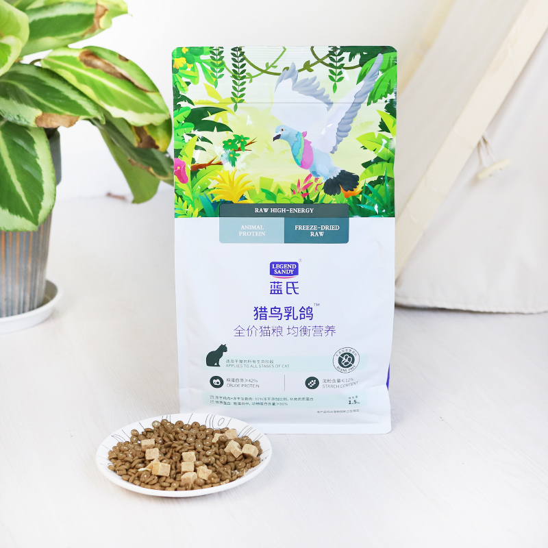 Blue's Hunting Pigeon Freeze-Dried Cat Food Raw Meat for Adult and Kitten Cats, Supplement with Fresh Chicken 1.5kg Blue's Hunting Pigeon Freeze-Dried Cat Food Raw Meat for Adult and Kitten Cats, Supplement with Fresh Chicken 1.5kg