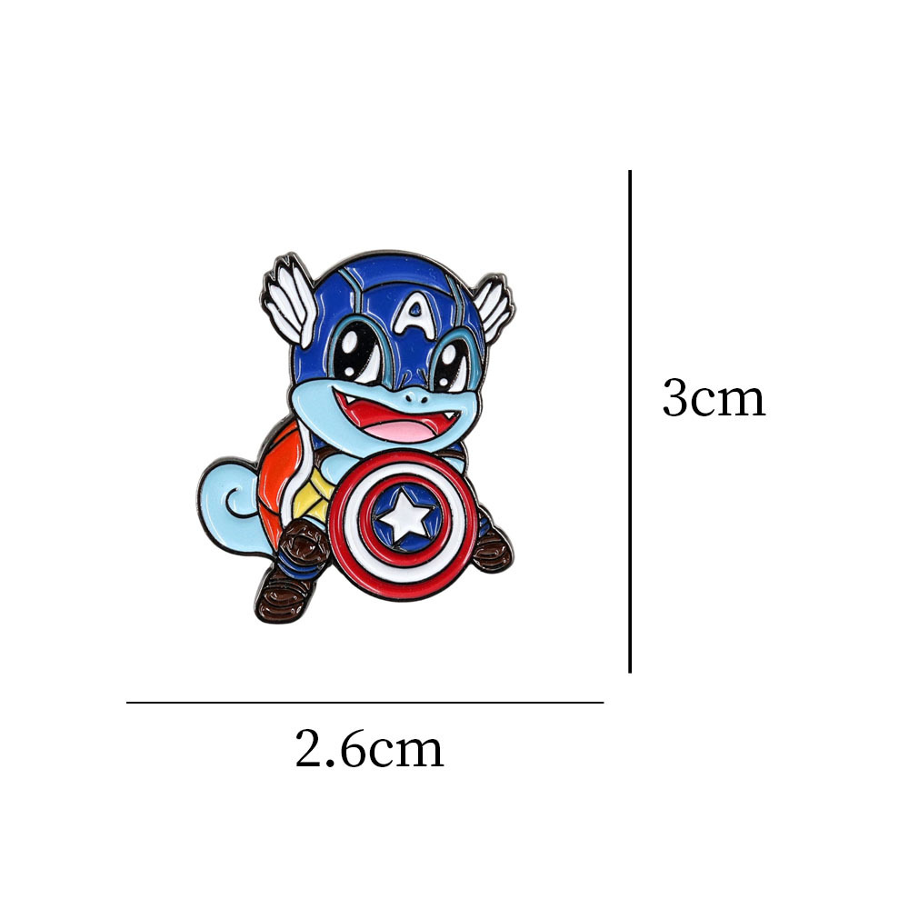 Cross-Border Best-Selling Pokémon Enamel Badges, Cute Cartoon Anime Accessories, Badges, Pokémon Bag Decorations