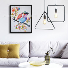 外贸亚马逊专供5d钻石画满枝头小鸟diy砖石客厅装饰挂画 厂家批发