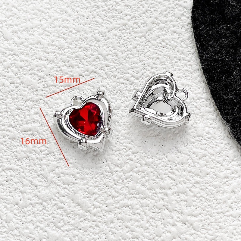 8g Weight Pendant Jewelry Making Type 16*15mm Jewelry Making Size DIY Jewelry Accessories Classification 1 Piece Quantity Alloy Material Heart Shape, Lines Pattern Plating Design Elegant, Lady, Simple Style Style 1 Piece 16*15mm Alloy Heart Shape Lines Pendant 6