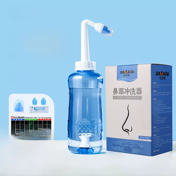 Jiamis Nose Washer Household Nasal Washer Cleaner Adults and Children Hand-Automatic Nose Washer Sea Salt Water