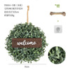 Customized hemp rope+hook simulation plant flower ring cross -border home doors and windows hanging decoration simulation green plant fake flower ring