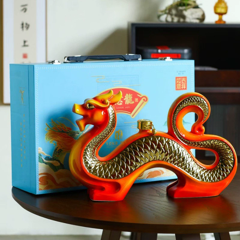 Бутылка зодиакального дракона с подарочной коробкой 3 кг