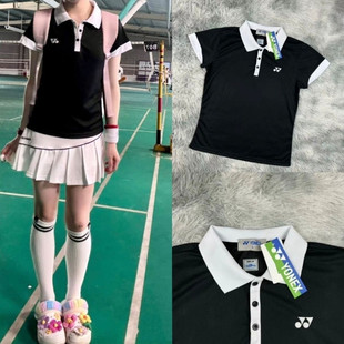 A9H25 New Yy Badminton Suit Summer Quick-Drying Breathable Small Flying Sleeves Women's Short Skirt Tennis Sports Fitness