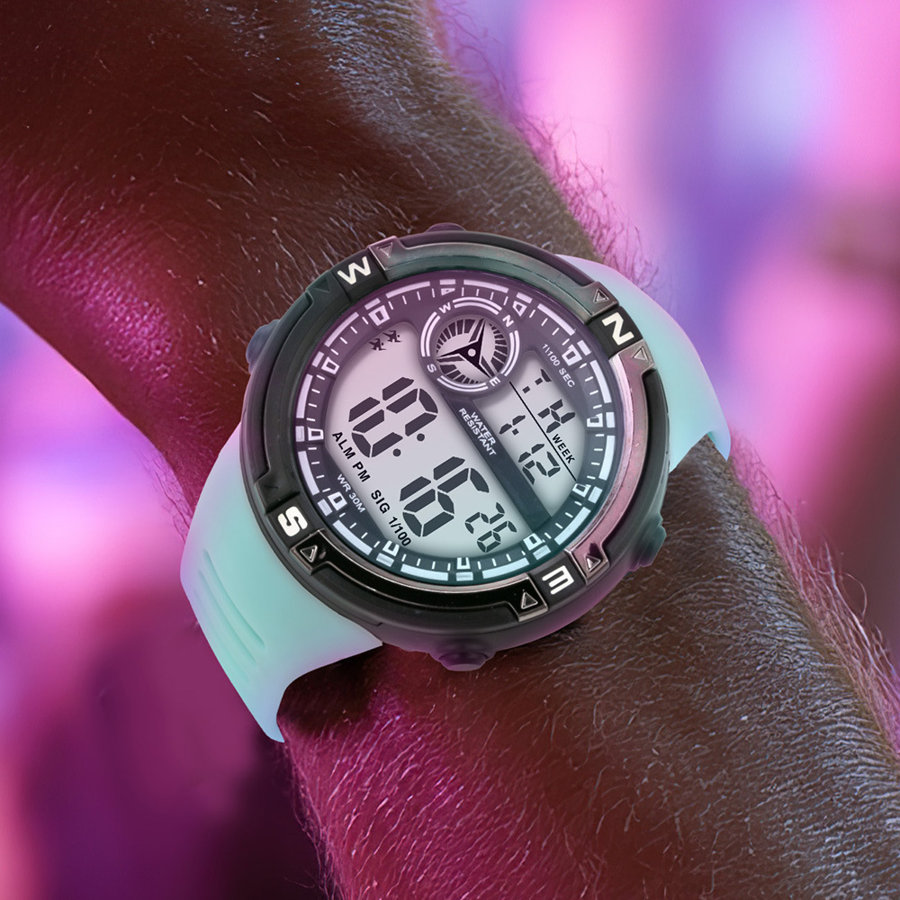 Nuevos productos Juveniles deportes al aire libre alarma cronógrafo reloj electrónico moda estudiante reloj electrónico luminoso fábrica al por mayor