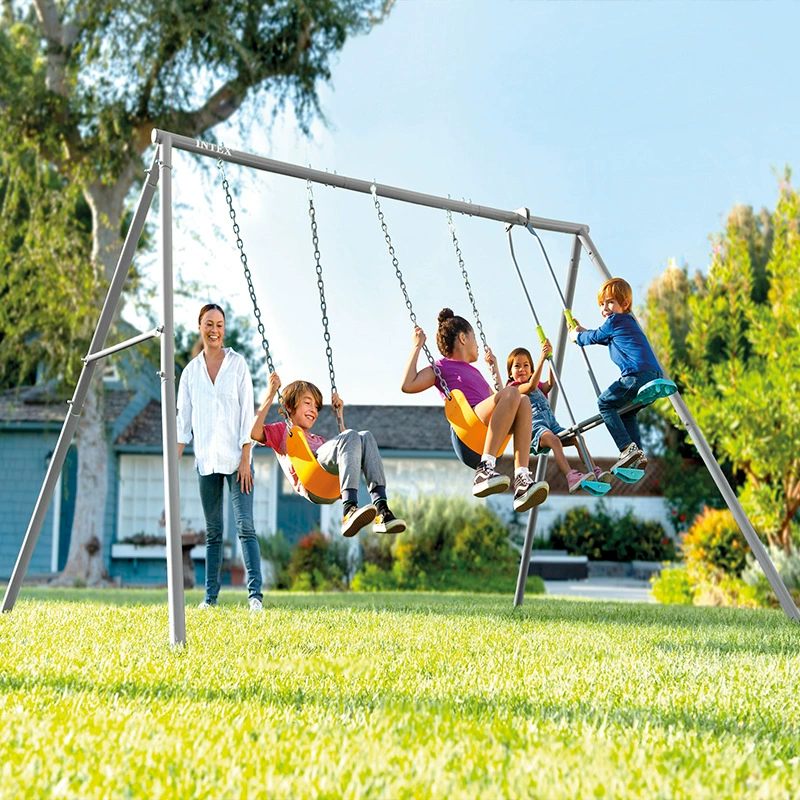 INTEX44121 Синие и зеленые три функции качели группа качели дети дети на открытом воздухе качели качели изогнутые доски ребенка