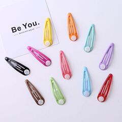 カラー5cm子供用金属ドリップオイル水滴bbクリップパッド付き片付トートdiyヘアアクセサリーアクセサリーアクセサリーアクセサリーアクセサリーアクセサリー
