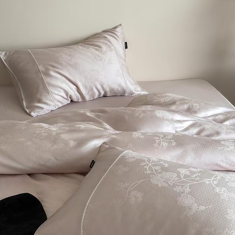 Parure de lit florale en tencel style français lyocell_voghion.com
