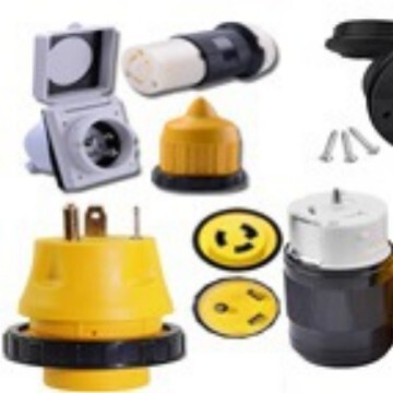 Yacht Rv 125V 30A50A Ampere Rv Power Inlet White Black Charging Interface Yacht Rv 125V 30A50A Ampere Rv Power Inlet White Black Charging Interface
