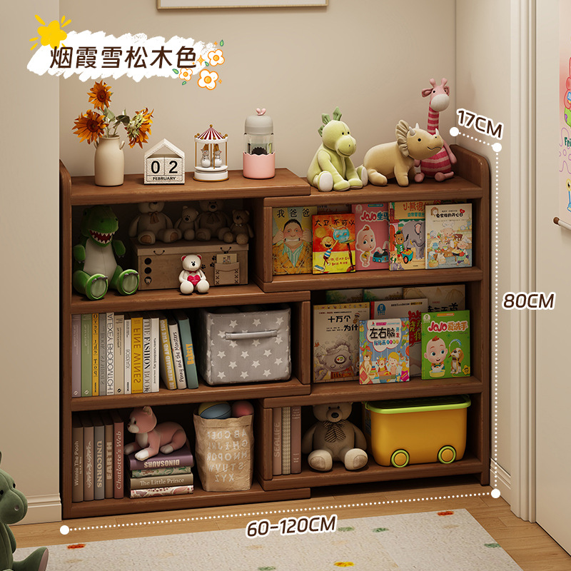 Estante de esquina de madera sólida almacena estante de almacenamiento armario de piso armario de biblioteca doméstico simple armario telescópico de esquina