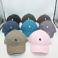 Washed Distressed Baseball Cap Soft Top Small Embroidered Duck Tongue Hat