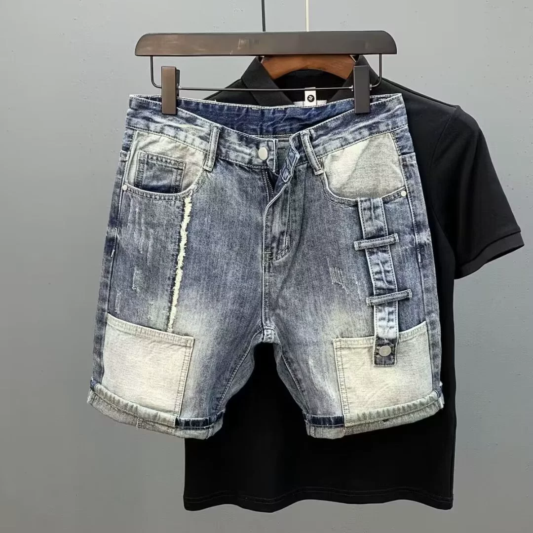 Джинсовая юбка, мужские летние шорты, трендовые брюки,Slim fit