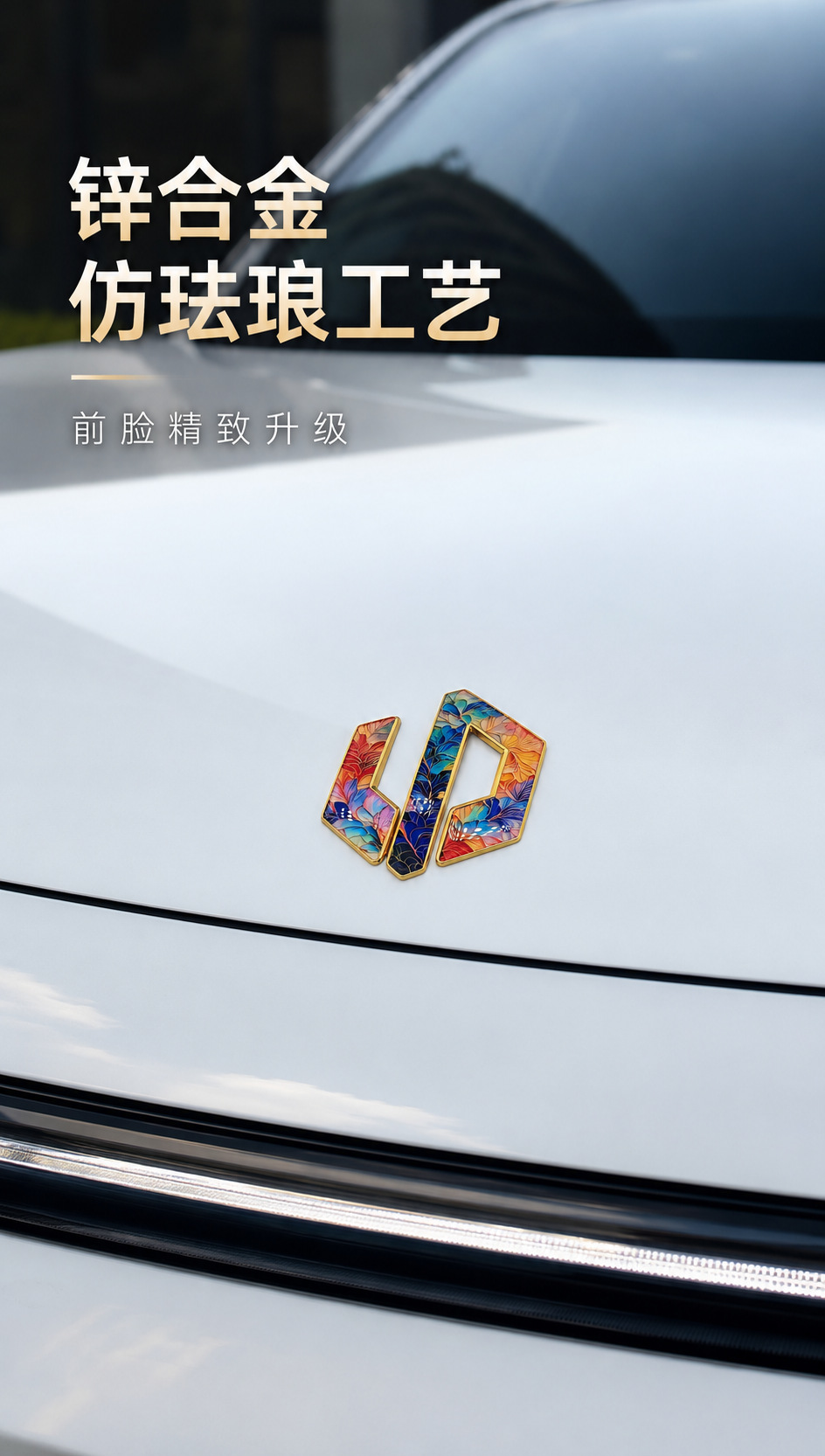 Leapmotor Exclusive Imitation Enamel C11 C16 C10 A10 Front Logo Decoration Modification Sticker for Engine Hood Car Emblem Sticker