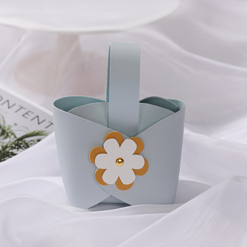 New Style Wedding Gift Box Leather Bag Candy Box Candy Gift Bag Box Gift Handout Box Candy Bag
