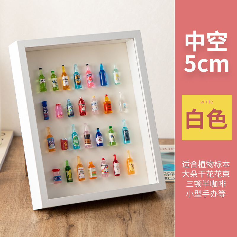 中空額縁、絵画額縁卸売、壁掛け木製ドライフラワー、蝶標本額縁、DIY卓上立体展示額縁|undefined