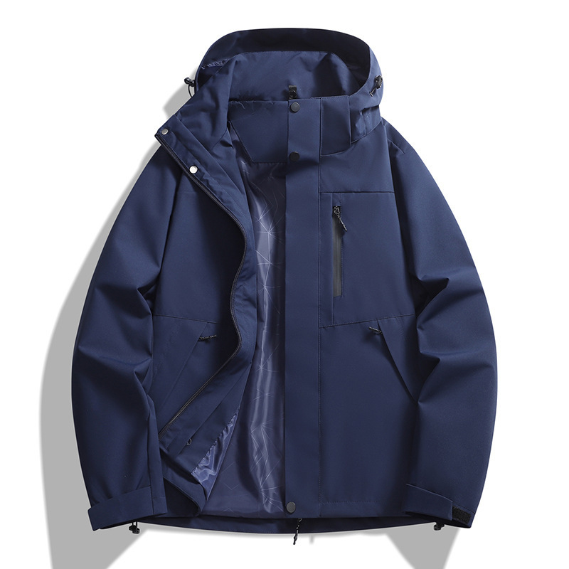 WASSUP户外朱雀红冲锋衣夹克男女春秋季外套防水防风登山服外套男|undefined