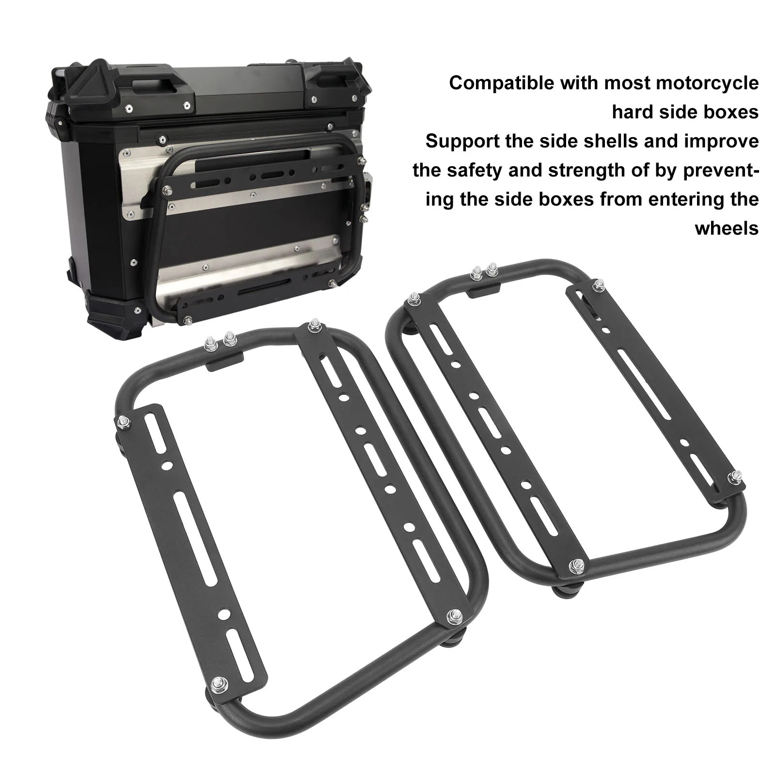 Motorcycle Universal 28/35L Side Box Bracket Saddlebag Bracket Load-Bearing Support Frame Modification Accessories