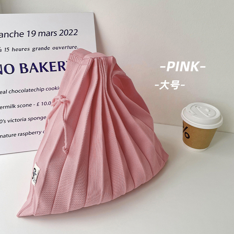 Corea del Sur Dongdaemun nicho bolso arco iris bolso plegable bolso de hombro de punto bolso de mano