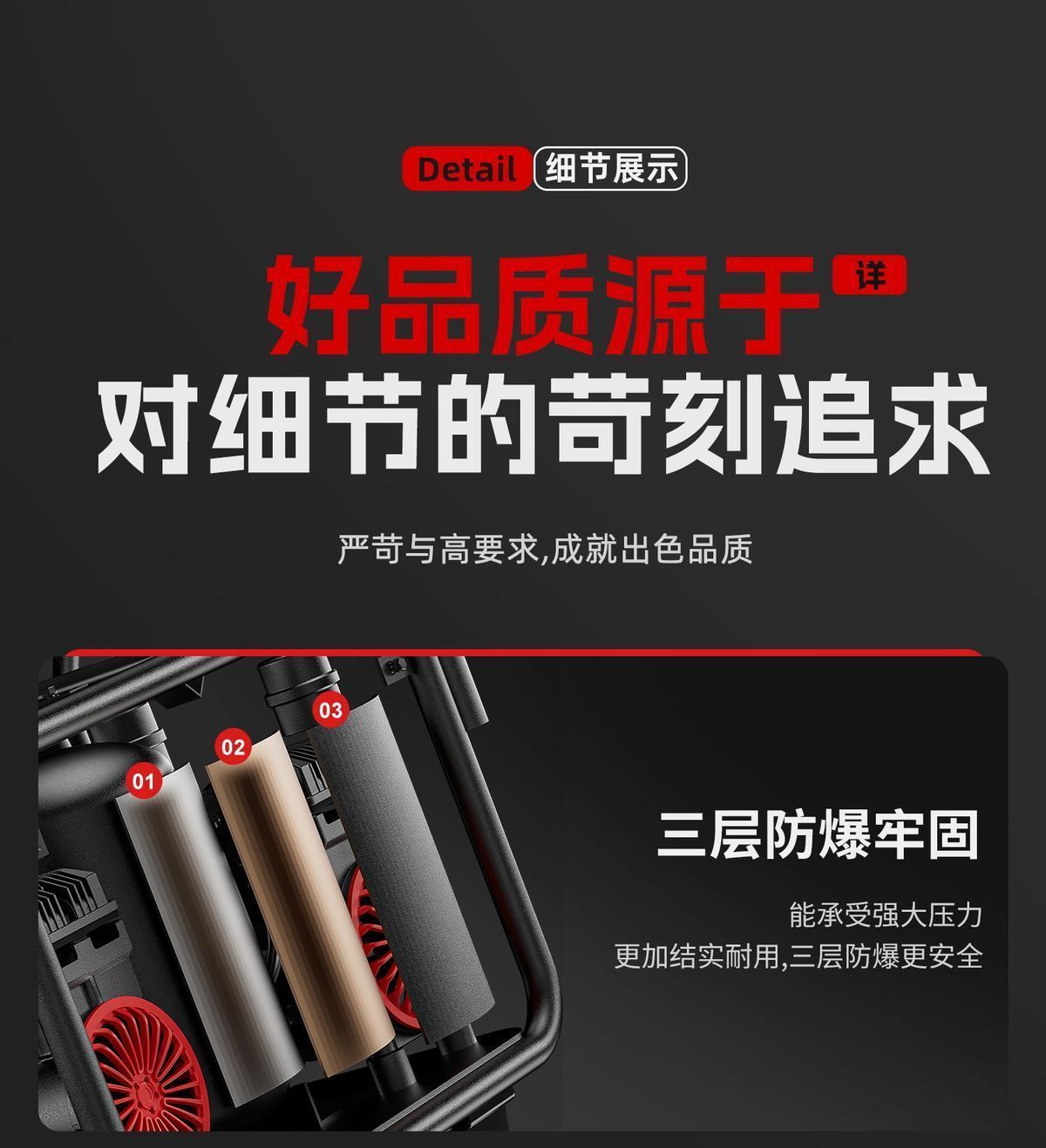 Delixi Real Stone Paint Air Compressor Oil-Free 220V High-Pressure Water-In-Sand Latex Paint Exterior Wall Spraying Air Pump