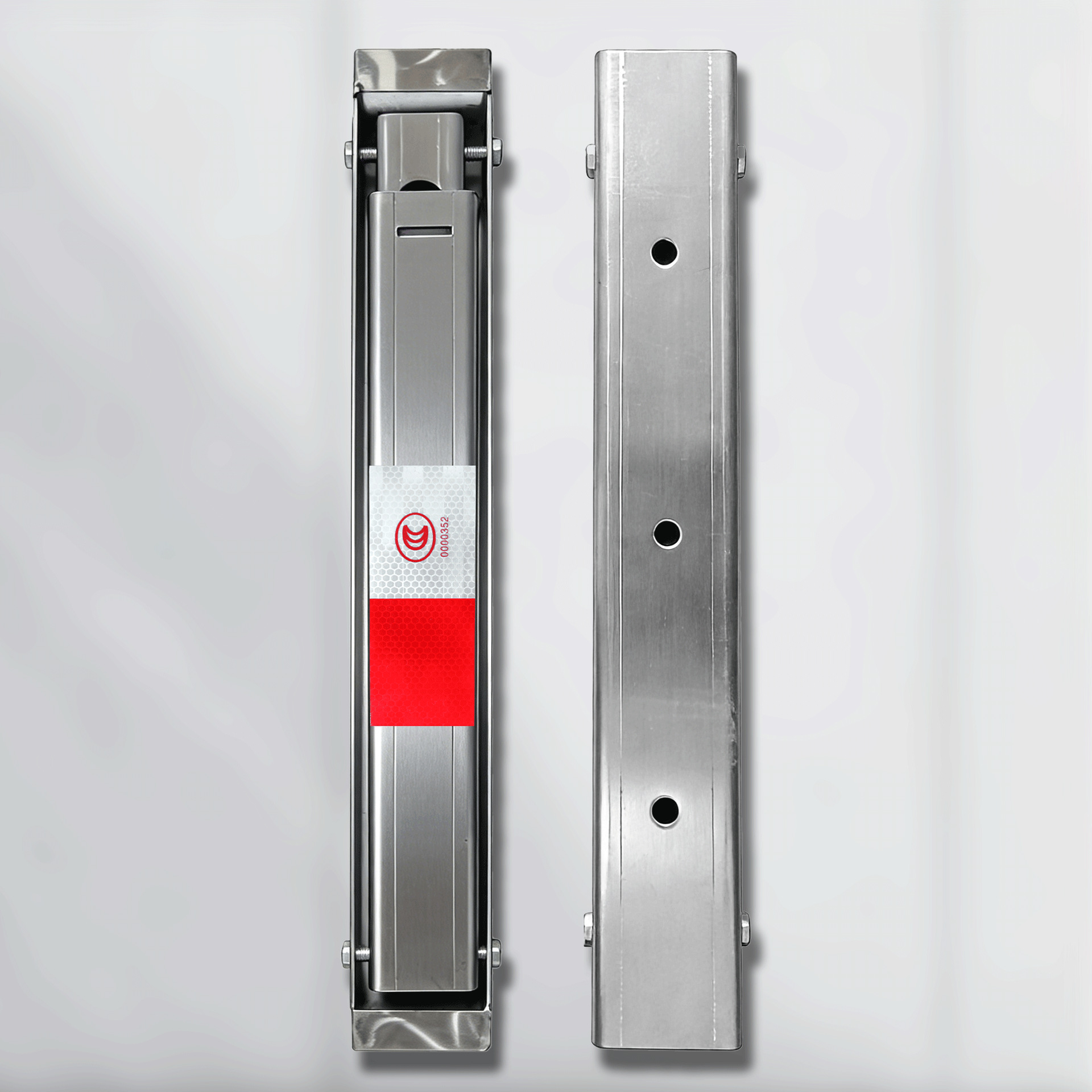 201 Stainless Steel Parking Lock, Car Lock, Full Channel Steel Triangle, Thickened Anti-Collision, Extra Thick Stainless Steel Ground Lock, Parking Lock