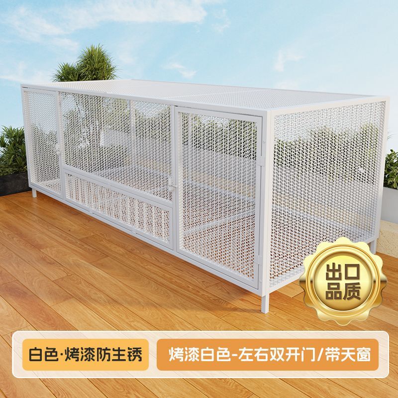 狗笼子大型犬中型犬狗笼带厕所家用室内外金毛拉布拉多笼宠物用品|undefined