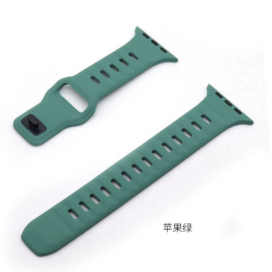 Силиконовый ремешок для Iwatch, новая спортивная модель с квадратной пряжкой, для Apple SE/8/Ultra, силиконовый ремешок для Apple