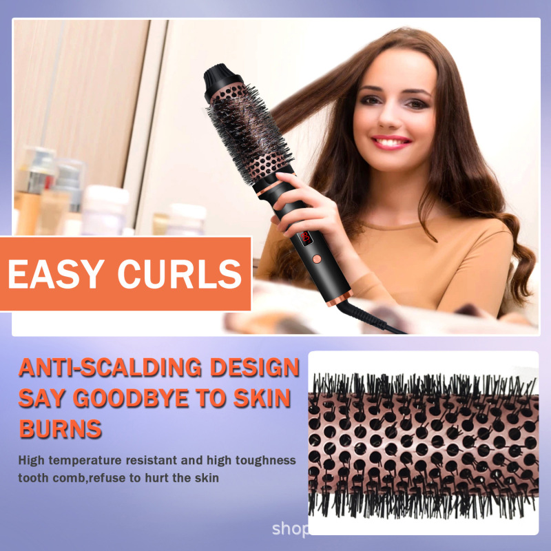 国境を越えた人気のヘアアイロン PTC 加熱恒温ローラーコームヘアアイロン電気加熱コームふわふわヘアアイロン OEM カスタマイズ|undefined