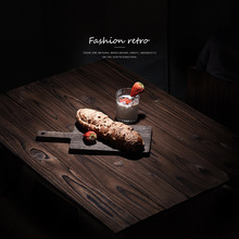 拍摄木板做旧摄影老门板美食拍照背景板白色掉漆斑驳复古暗调古风